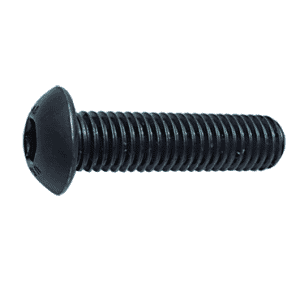 M4 - .70 x 12 - Black Finish Heat Treated Alloy Steel - Cap Screws - Button Head (100)