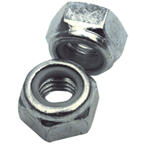 M4-.7 - Zinc / Bright - Nylon Insert Stop Nut (100)