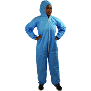 Flame Resistant Coverall w/ Zipper Front, Hood, Elastic Wrists & Ankles X-Large
