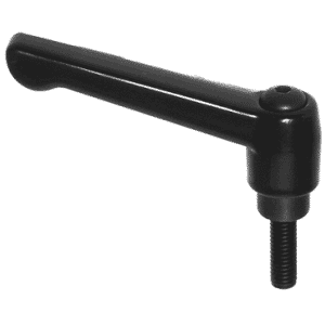 70658, Clamp Lever Size 3 Zinc Classic Style with Steel Stud Insert 3/8-16 x .590, Screw and Spring