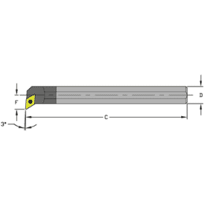 E16T SDUPR3 Solid Carbide Boring Bar w/Coolant