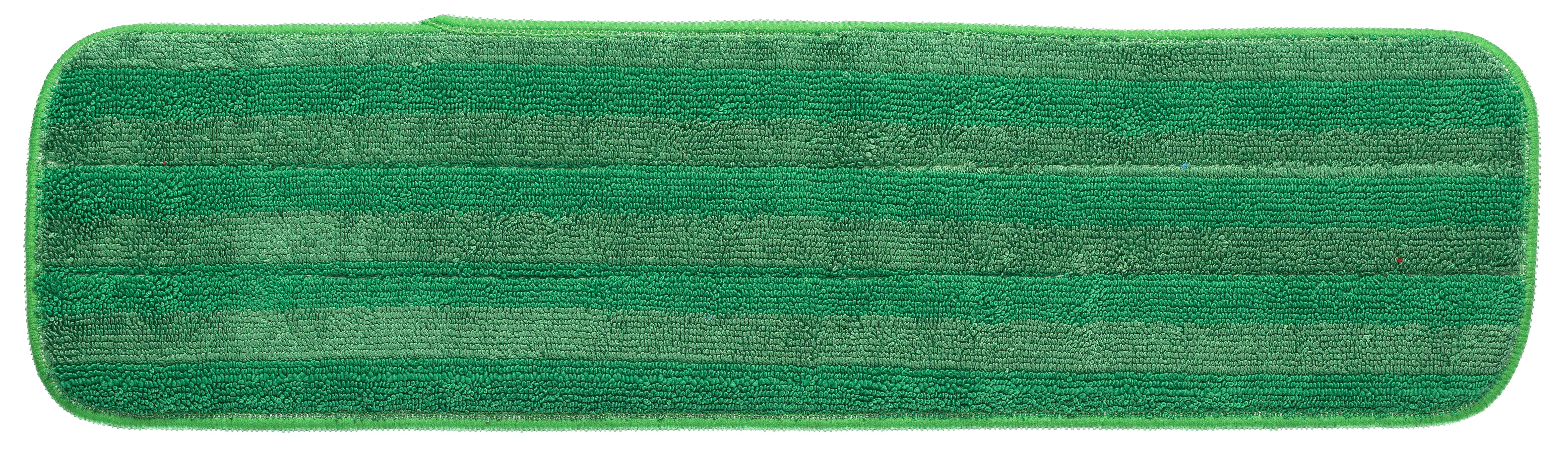18" Green Velcro Long Loop Microfiber Mop