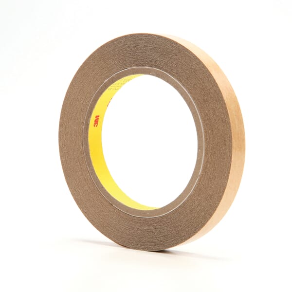 3M 7000123279 Non-Repulpable Double Coated Tape, 36 yd L x 1/2 in W, 4 mil THK, 400HT Acrylic Adhesive, Polyester Film Backing, Clear