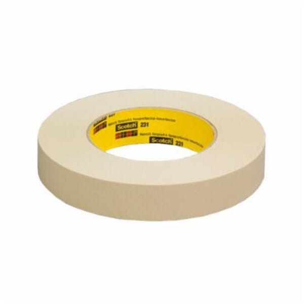 Scotch 7000088516 High Performance Paint Masking Tape, 55 m L x 48 mm W, 7.6 mil THK, Natural Rubber Adhesive, Crepe Paper Backing