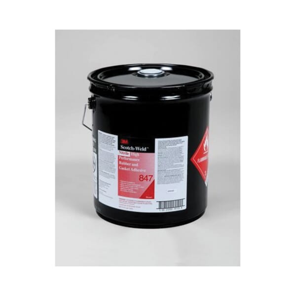 3M 7000121195 High Performance Adhesive, 5 gal Drum, Dark Brown, 2 hr Curing