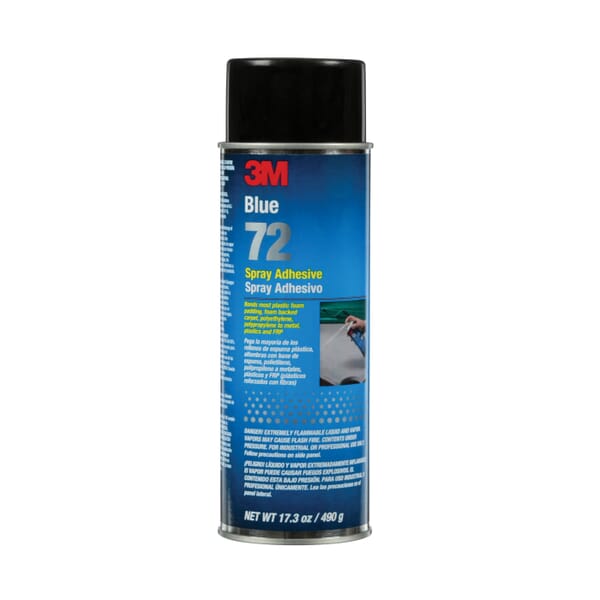 3M 7000046588 Spray Adhesive, 24 fl-oz Container Aerosol Can Container, Blue, 230 deg F