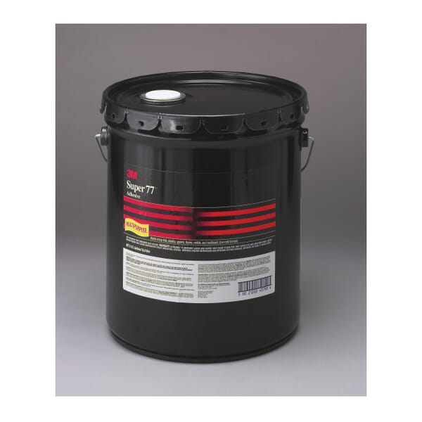 3M 7000000919 Spray Adhesive, 5 gal Container Pail Container, Translucent, 150 deg F