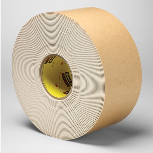 3M 7100084362 Impact Stripping Tape, 20 yd L x 4 in W, 82 mil THK, Acrylic Adhesive, Rubber Backing