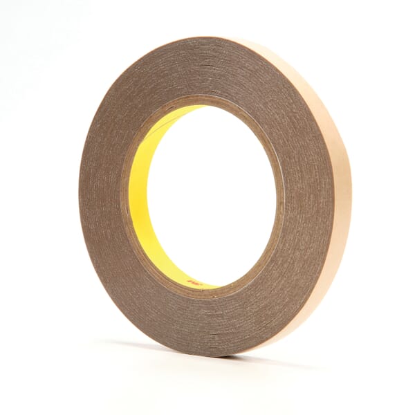3M 7000123416 Double Coated Tape, 36 yd L x 1/2 in W, 5.6 mil THK, 350 Acrylic Adhesive, Thin Polyester Backing, Clear