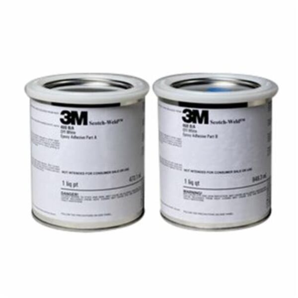 Scotch-Weld 7000000874 2-Part Epoxy Adhesive, 1 qt Container Kit Container, Off-White, 24 hr at 72 deg F Curing
