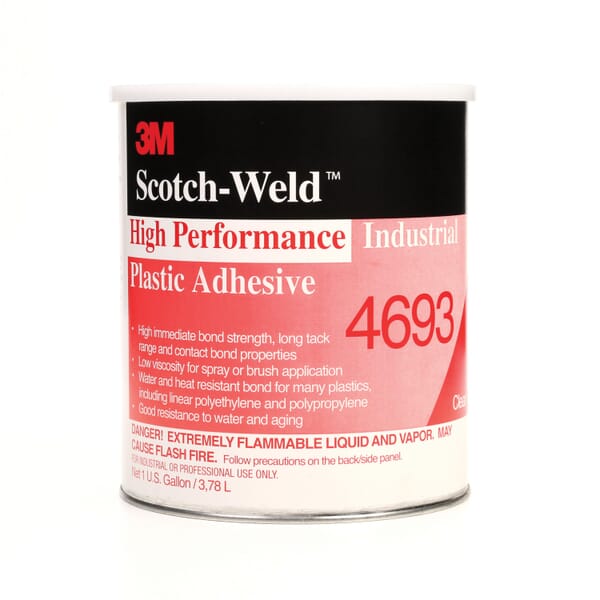 3M 7000046575 High Performance Industrial Plastic Adhesive, 1 gal Container Can Container