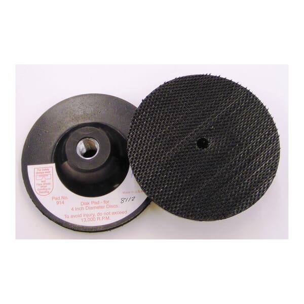 3M 7010299278 Firm Density Regular Disc Pad Holder, 4 in Dia Pad, Hook and Loop Attachment