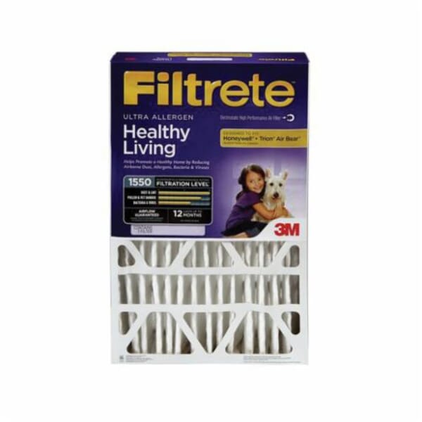 Filtrete 7100097249 Allergen Reduction Filter, 1 in H x 20 in W x 20 in D, 11 MERV