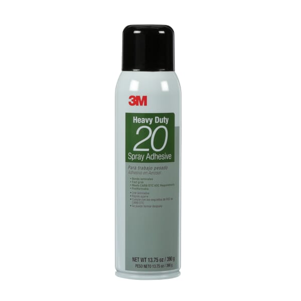 3M 051111-07861 Heavy Duty Spray Adhesive, 20 fl-oz Aerosol Can, Clear, 210 deg F