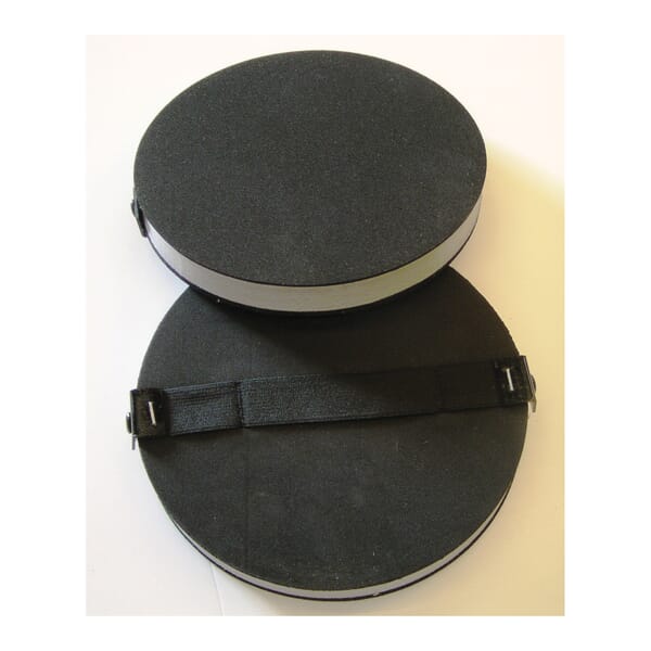 3M 7100138168 Medium Density Regular Disc Hand Pad, 8 in Dia Pad, Mechanical Attachment