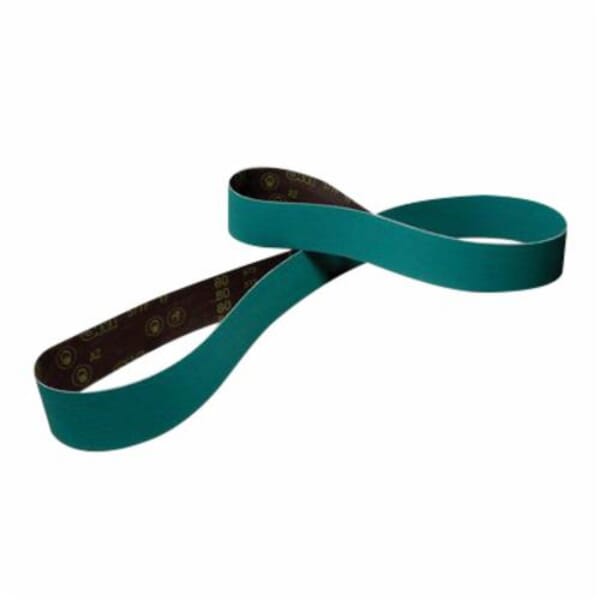 3M 5112563934 Belt, 3 in W Belt x 18-15/16 in L, 80 Grit, Zirconia Alumina Abrasive, Polyester Backing