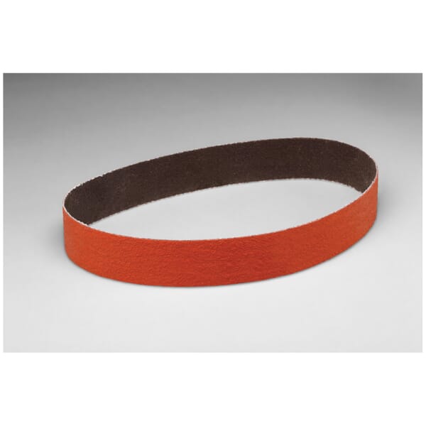 3M 7010299098 Narrow Cloth Belt, 2 in W Belt x 72 in L, 36 Grit, Ceramic Abrasive, Polyester Backing