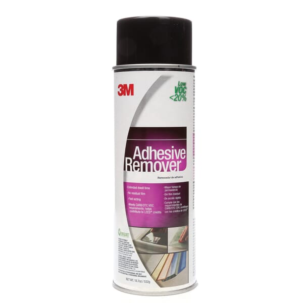 3M 7000121420 Adhesive Remover, 24 fl-oz Container Aerosol Can Container, Mild Solvent Odor/Scent, Clear, Liquid Form