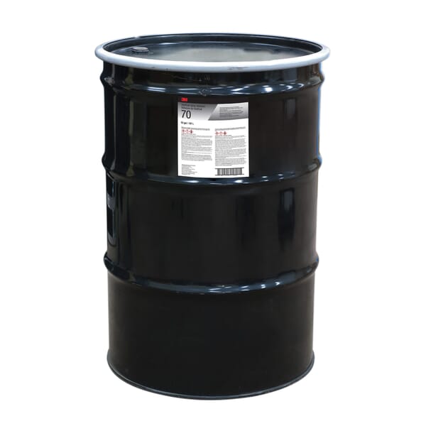 3M 7010366348 Hold Fast Adhesive, 52 gal Container Metal CH Drum Container, Clear, 190 deg F