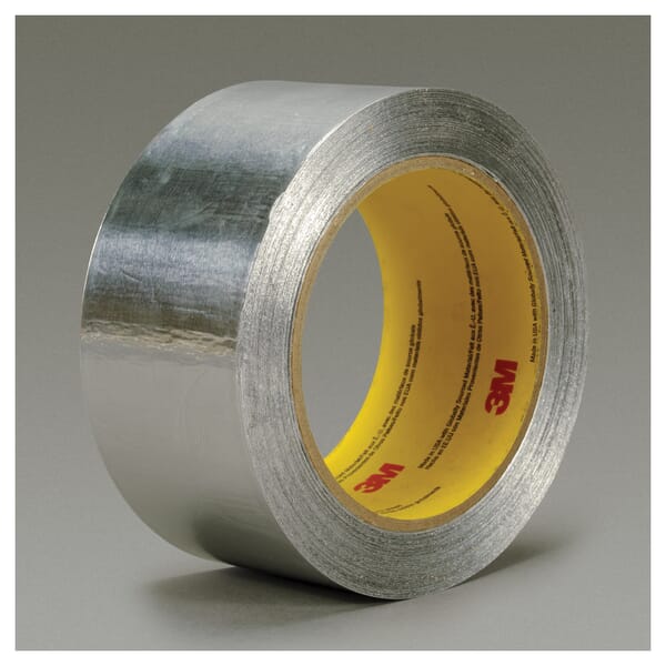 3M 7100038988 Heavy Duty Tape, 60 yd L x 2 in W, 7.2 mil THK, Acrylic Adhesive, Aluminum Backing, Silver