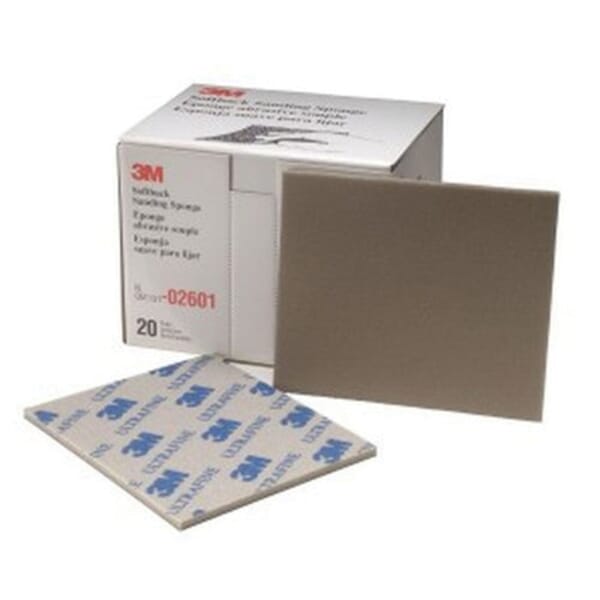 3M 7000000592 Softback Sanding Sponge, 5-1/2 in OAL x 4-1/2 in OAW x 3/16 in THK Overall, 600/800 Grit, Ultra Fine Grade