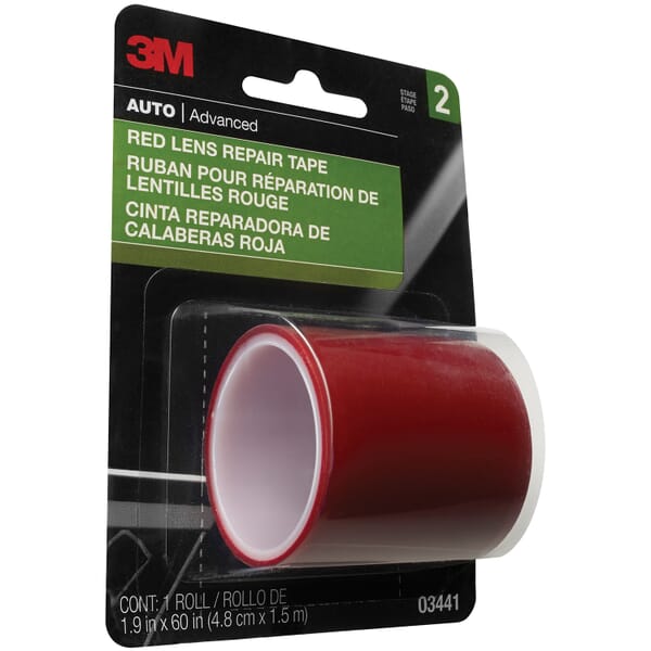 3M 7100015032 Non-Reflective Lens Repair Tape, 60 in L x 1-7/8 in W, Red