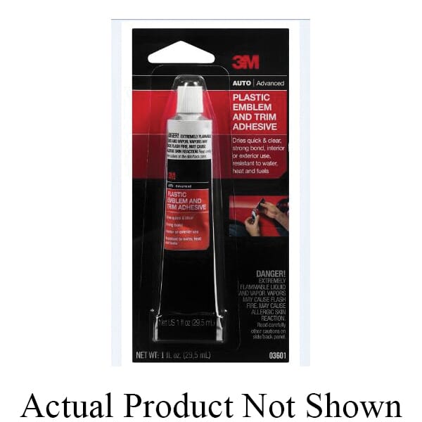 3M 7100045880 03601 Solvent Based Adhesive, 1 oz, Dry Clear, 24 hr Curing