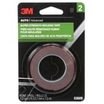 3M 7000000533 Super Strength Molding Tape, 5 ft L x 1/2 in W, 0.045 in THK, Acrylic Adhesive, Black