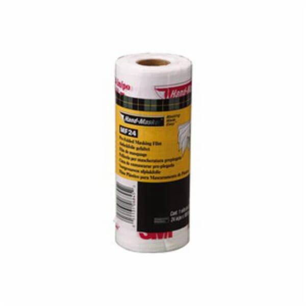 3M 5113106845 High Density Masking Film, 180 ft L x 24 in W x 0.375 mil THK, Plastic