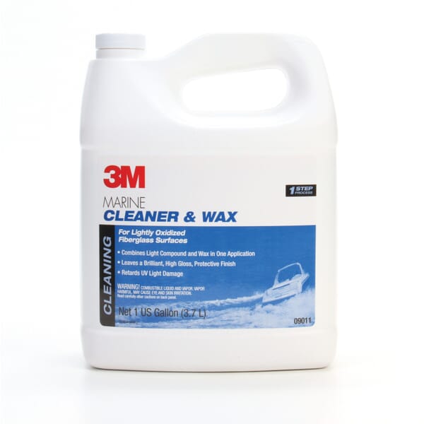 3M 7100142902 Marine Cleaner and Wax, 1 gal Container, Beige, Liquid Form