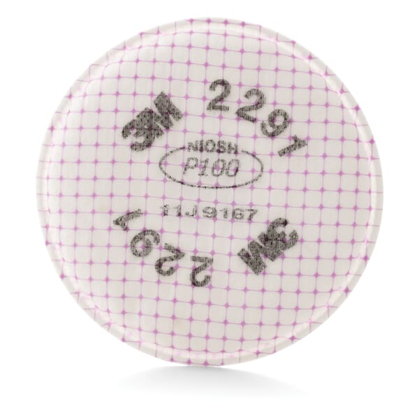 3M 5113117170 Advanced Particulate Filter, For Use With 3M 5000 and 6000 Series Reusable Respirators, P100 Filter Class, Bayonet Connection, Magenta, Resists: Oil and Non-Oil Based Particles