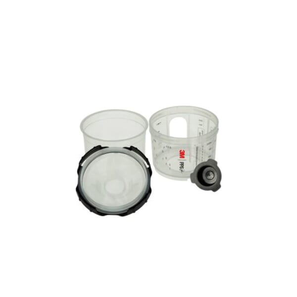 3M 7100135935 PPS Series Spray Cup System Kit, For Use With Paint, Clear