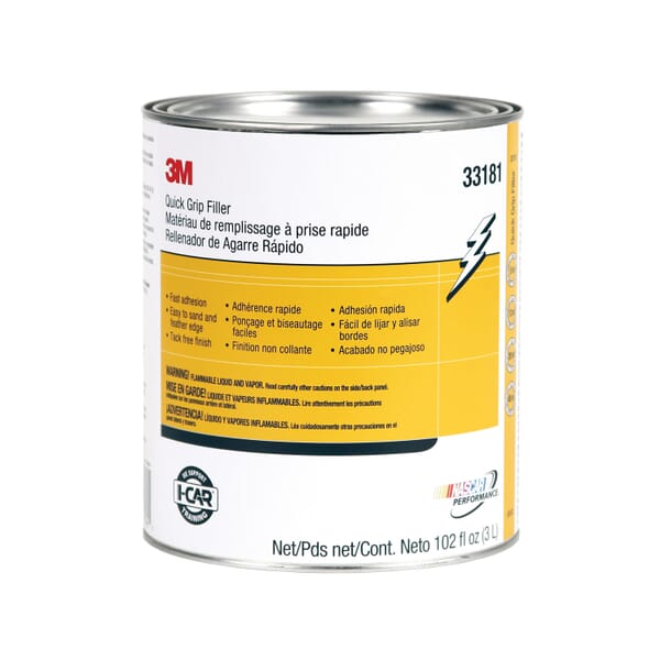 3M 7100039451 Quick Grip Filler, 1 gal Container Can Container, Paste Form