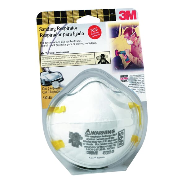 3M 7000120129 Lightweight Sanding Respirator, Resists: Dust and Mist