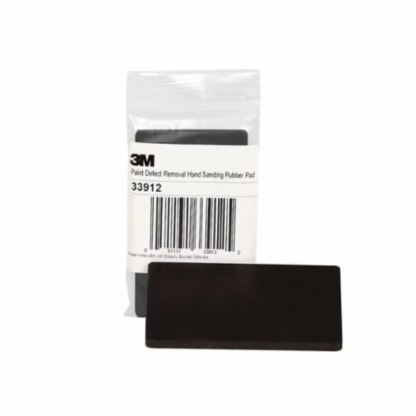 3M 7100054368 Defect Removal Hand Sanding Pad, 4.4 in L, 2.59 in W W/Dia, Rubber Abrasive