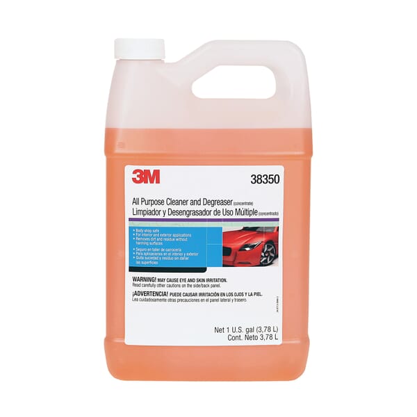 3M 7000000641 All Purpose Heavy Duty Cleaner and Degreaser, 1 gal Container, Yellow/Brown, Liquid Form