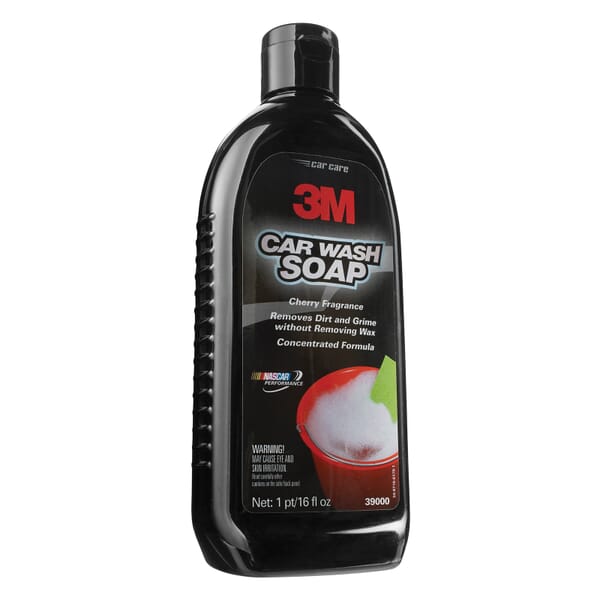 3M 7100030615 Car Wash Soap, 16 oz Container Bottle Container, Cherry Odor/Scent, Orange/Red, Liquid Form