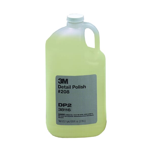 3M 7100007588 208 Detail Polish Concentrate, 1 gal Container Bottle Container, Liquid Form