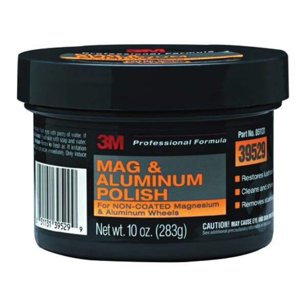 3M 7000045544 Mag and Aluminum Polish, Jar Container, Slight Ammonia Odor/Scent, Pink, Paste Form