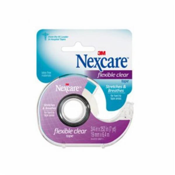 Nexcare 7000052482 527-P2 Transpore Flexible Tape, 2 in W, Clear