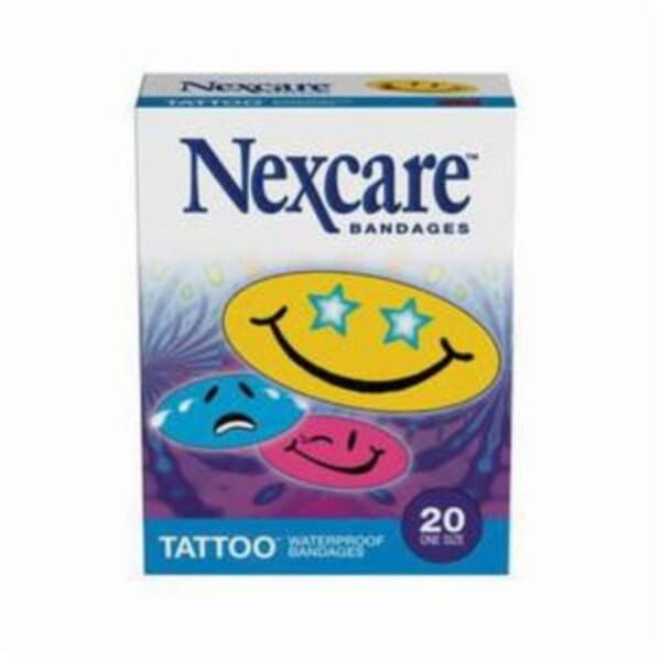 Nexcare 7100049015 Waterproof Bandage, Clear Film, Fun Designs