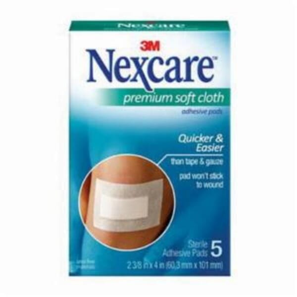 Nexcare 7010331974 Premium Adhesive Pad, 2-3/8 x 4 in, Soft Cloth