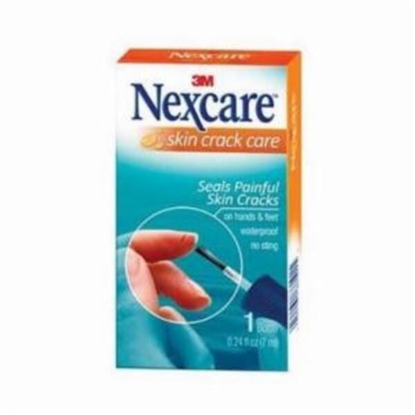 Nexcare 7100019127 Waterproof Skin Crack Care, Liquid Form, 0.24 fl-oz, Bottle Package, Formula: Vitamin E and Tea Tree Oil, Clear