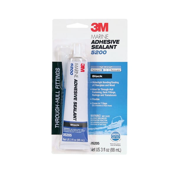 3M 7000118402 Marine Adhesive Sealant, 3 oz Tube Container, Polyurethane Base