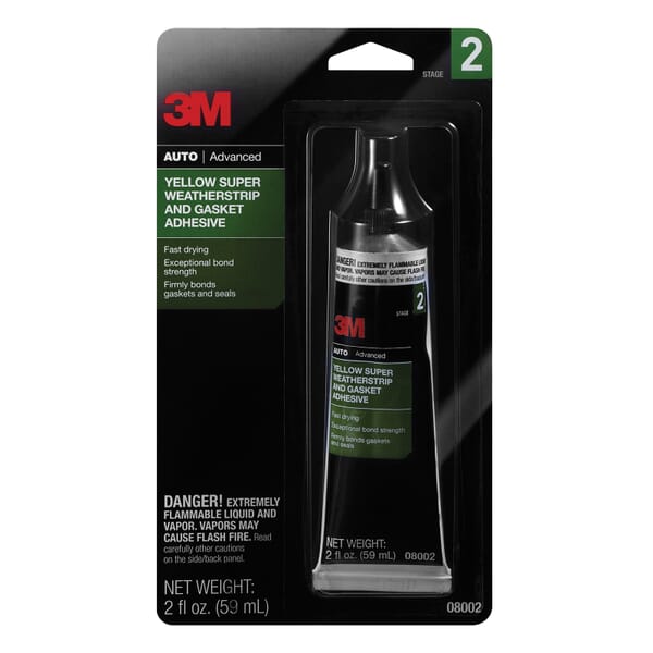 3M 7010294865 Flexible Waterproof Super Weatherstrip and Gasket Adhesive, 2 oz Container Tube Container