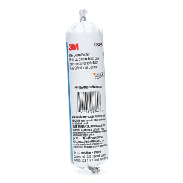 3M 7000045483 Seam Sealer, 310 mL Container, Paste Form, White, 30 min Curing