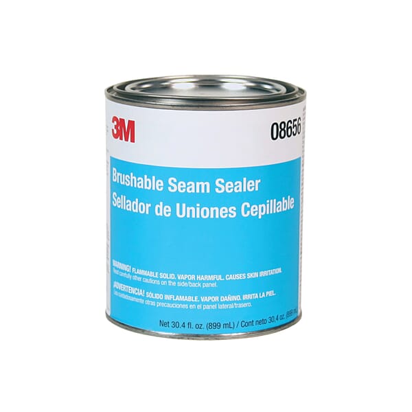 3M 7000136688 Brushable Seam Sealer, 1 qt Container Can Container, Toluene Odor/Scent, Gray, Paste Form