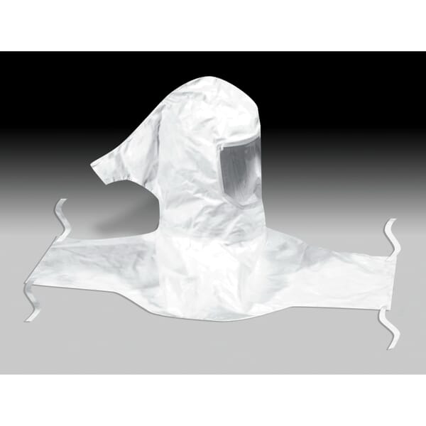 3M 7000126317 H Series Respirator Hood, Standard, For Use With 3M Belt Mounted Powered Air Purifying Respirators, White