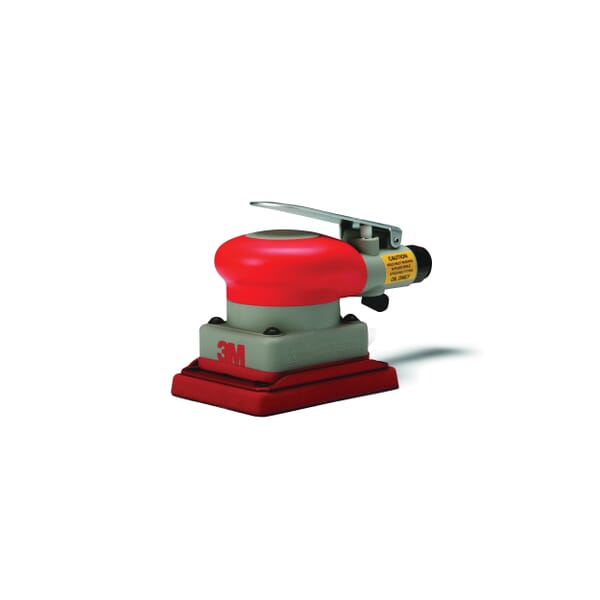 3M 7000045002 Non-Vacuum Pneumatic Orbital Sander, 3 x 4 in Pad Rectangle Pad, 17 scfm Air Flow, 90 psi