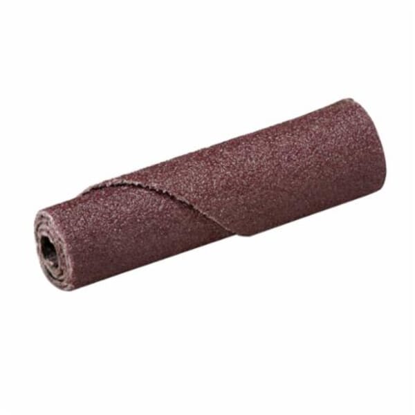 3M 7010309043 Cartridge Roll, 3/4 in Dia x 1-1/2 in OAL, 1/8 in Dia Pilot Hole, 80 Grit, Aluminum Oxide Abrasive